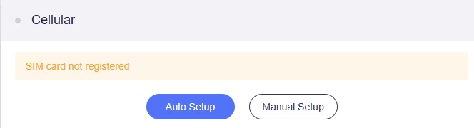 Ramka Cellular przed Auto Setup